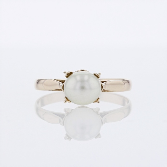 Jewelry - Vintage Pearl 10K Yellow Gold Ring